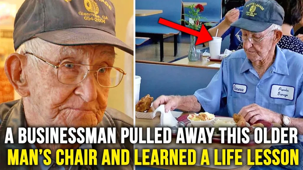 Businessman pulled away this older man's chair at a restaurant and learned a life lesson